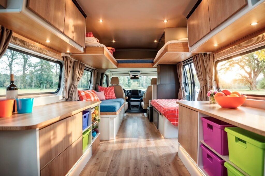 interior furgoneta camperizada